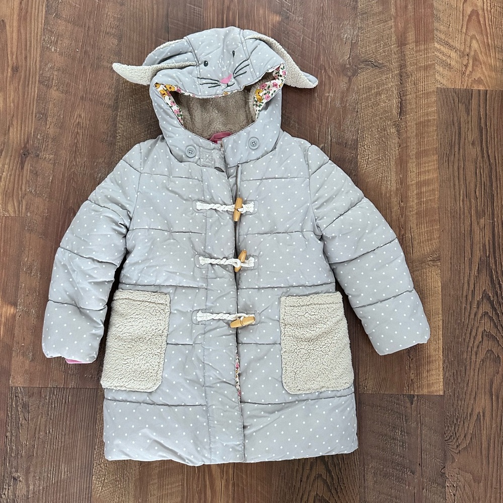 Long Little Girls Winter Jacket Coat